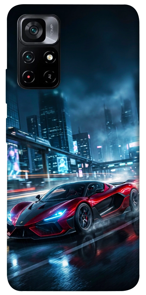 Чехол Red sport car для Xiaomi Poco M4 Pro 5G