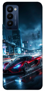 Чехол Red sport car для Tecno Camon 18 P