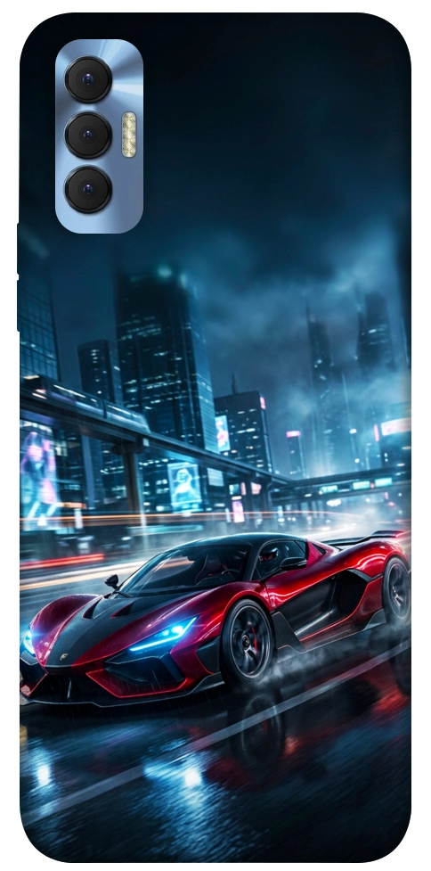 Чехол Red sport car для TECNO Spark 8P