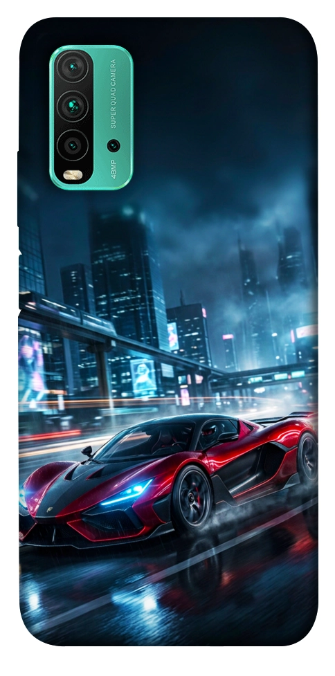 Чехол Red sport car для Xiaomi Redmi Note 9 4G