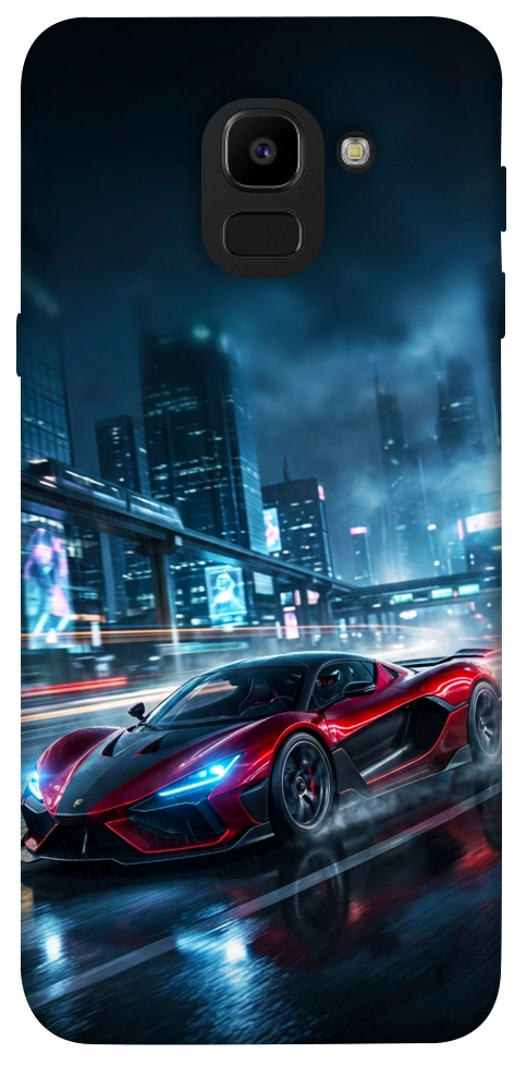 Чехол Red sport car для Galaxy J6 (2018)