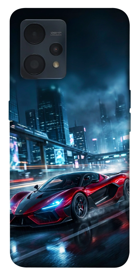Чехол Red sport car для Realme 9 Pro+