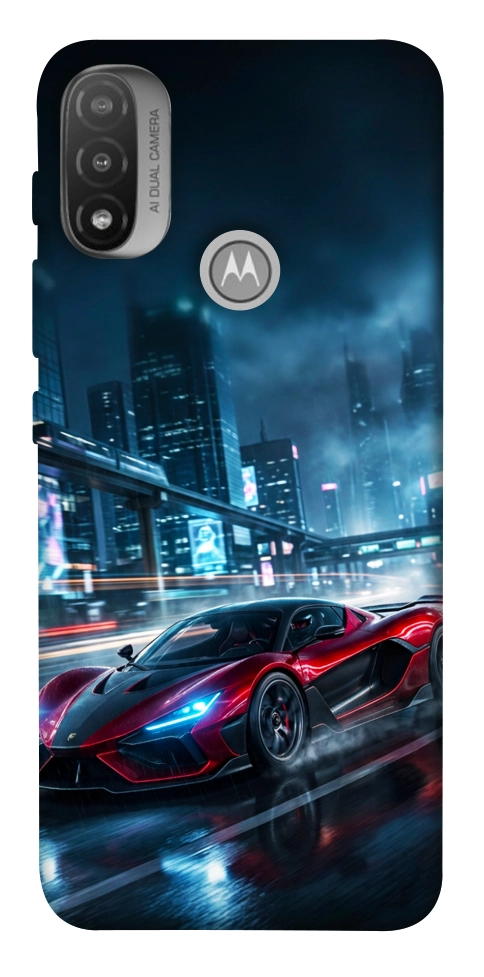 Чехол Red sport car для Motorola Moto E20