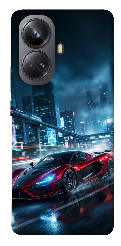 Чехол Red sport car для Realme 10 Pro+