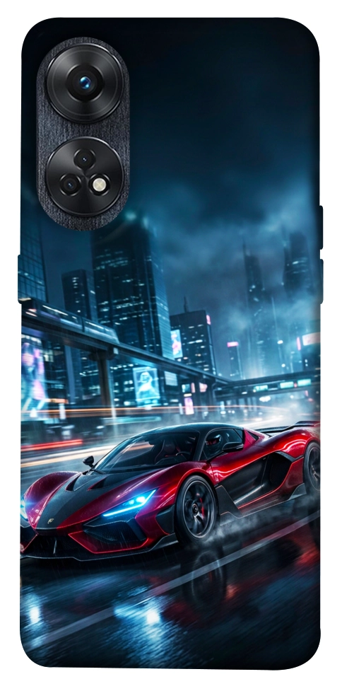 Чохол Red sport car для Oppo Reno 8 T 4G