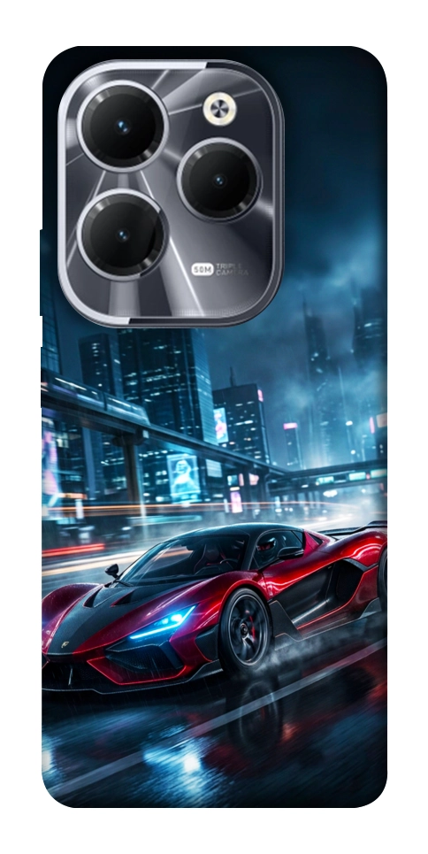 Чехол Red sport car для Infinix Hot 40
