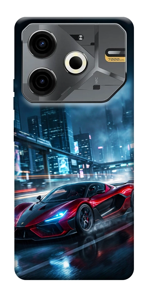 Чехол Red sport car для TECNO Pova 6 Neo (LI6)
