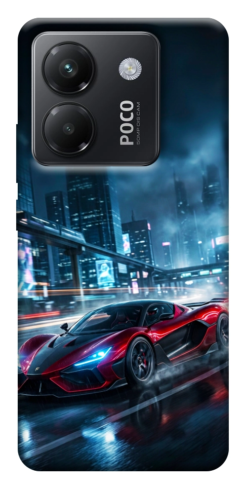 Чехол Red sport car для Xiaomi Poco M7 Pro 5G