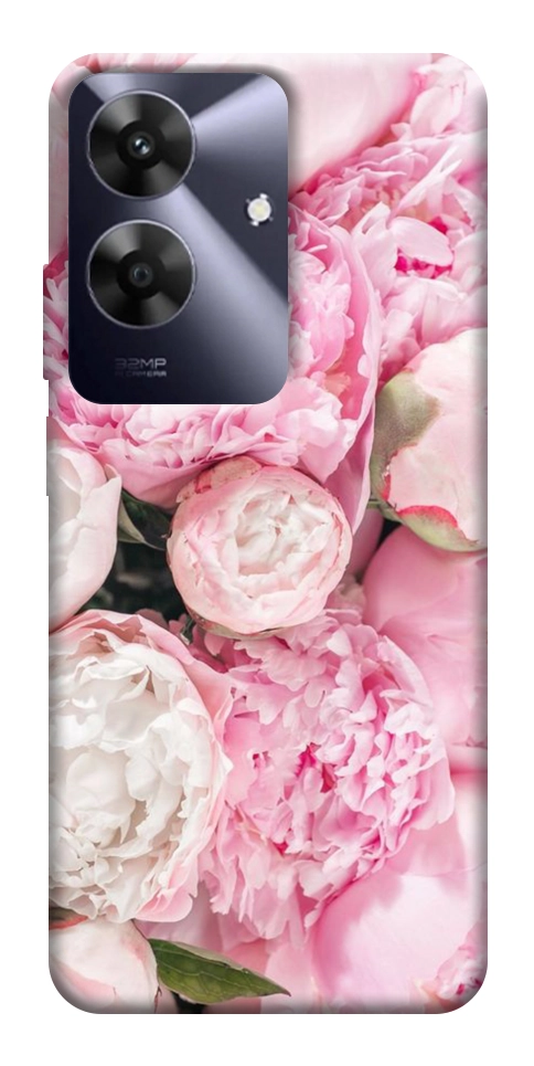 Чехол Pink peonies для Realme Note 60x