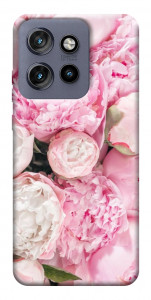 Чехол Pink peonies для Motorola Edge 60 Neo