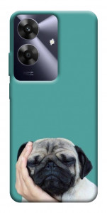 Чехол Спящий мопс для Realme Note 60x
