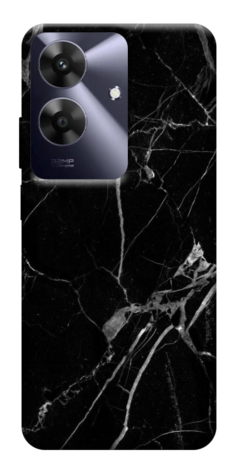 Чехол Черный мрамор для Realme Note 60x