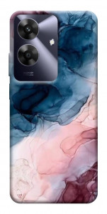 Чехол Розово-голубые разводы для Realme Note 60x