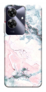 Чехол Розово-голубой мрамор для Realme Note 60x