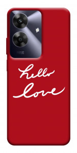 Чехол Hello love для Realme Note 60x