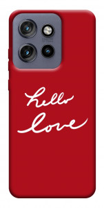 Чехол Hello love для Motorola Edge 60 Neo