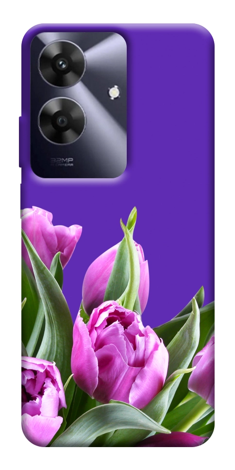 Чехол Тюльпаны для Realme Note 60x