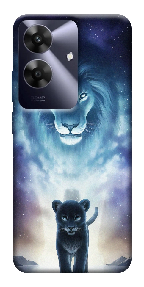 Чехол Львы для Realme Note 60x