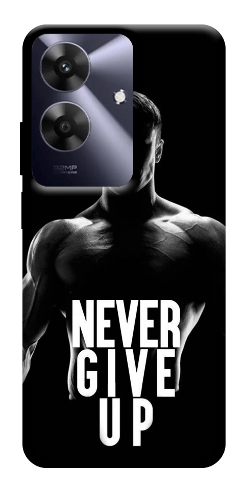 Чехол Never give up для Realme Note 60x