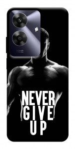 Чехол Never give up для Realme Note 60x