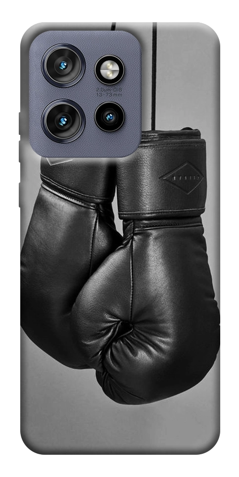 Чохол Чорні боксерські рукавички для Motorola Edge 60 Neo
