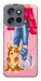 Чохол Girl and corgi для Motorola Edge 60 Neo
