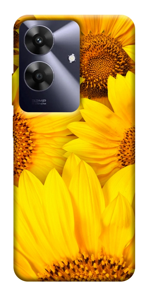 Чехол Букет подсолнухов для Realme Note 60x