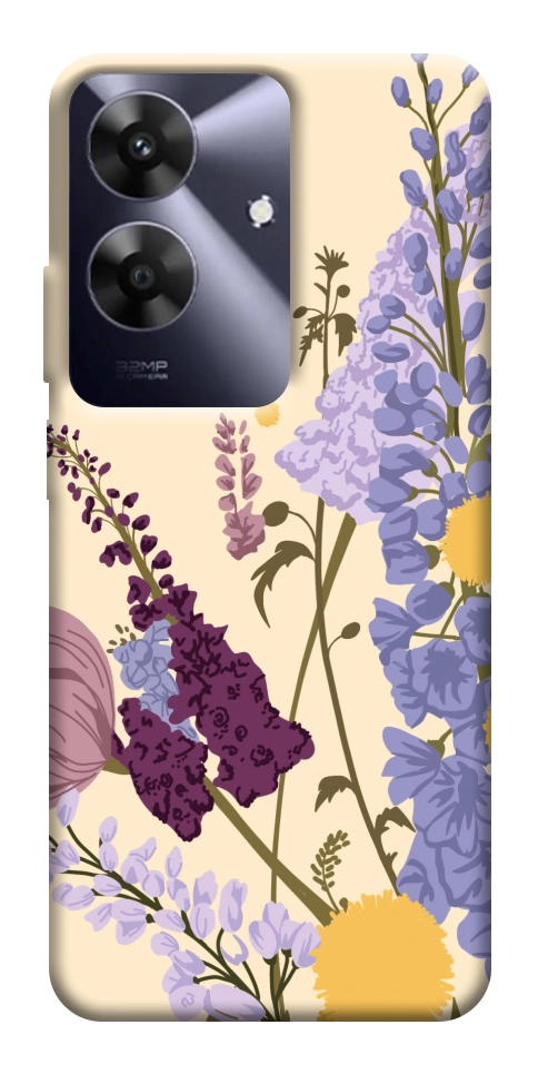 Чехол Flowers art для Realme Note 60x