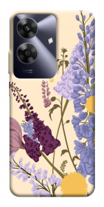 Чехол Flowers art для Realme Note 60x