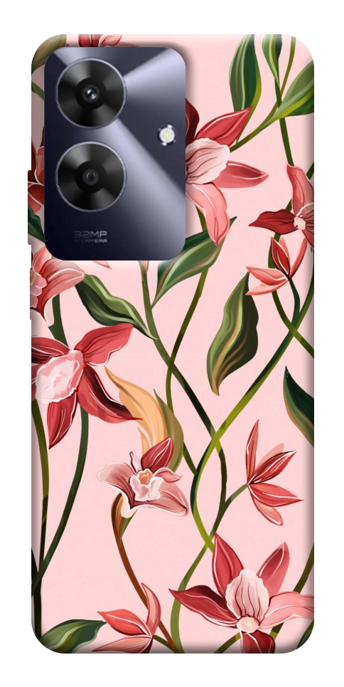 Чехол Floral motifs для Realme Note 60x