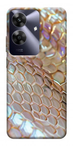 Чехол Gold snake skin для Realme Note 60x