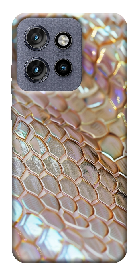Чехол Gold snake skin для Motorola Edge 60 Neo