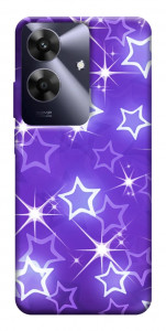Чехол Purple sparkles для Realme Note 60x