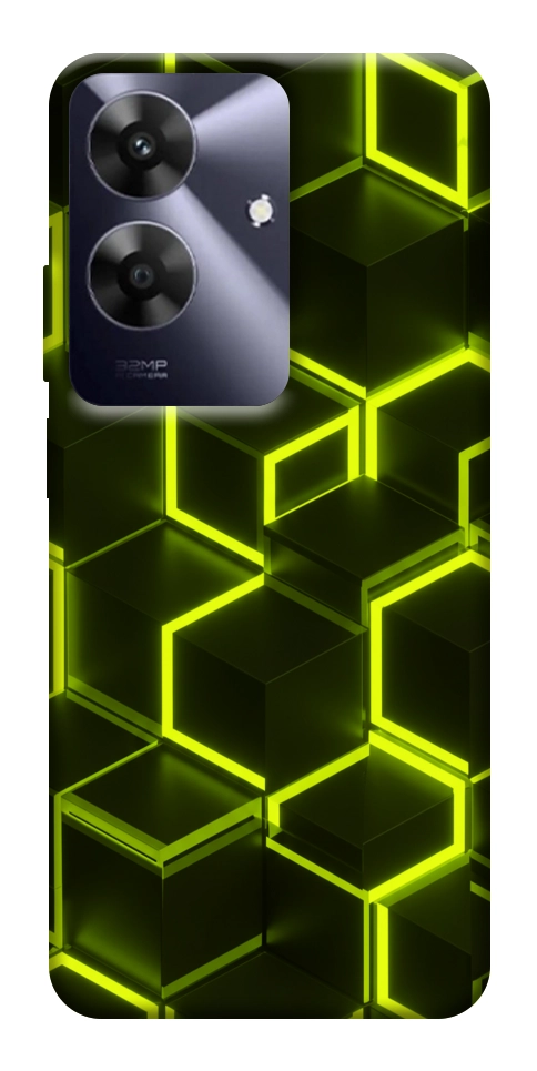 Чехол Neon hexagon для Realme Note 60x