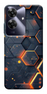 Чехол Burning hex pattern для Realme Note 60x