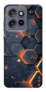 Чехол Burning hex pattern для Motorola Edge 60 Neo