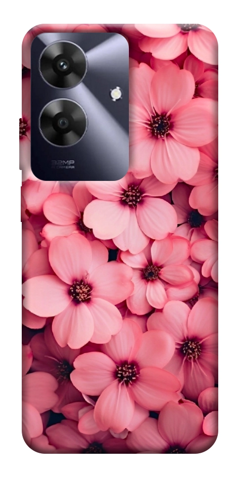 Чехол Pink flowers для Realme Note 60x