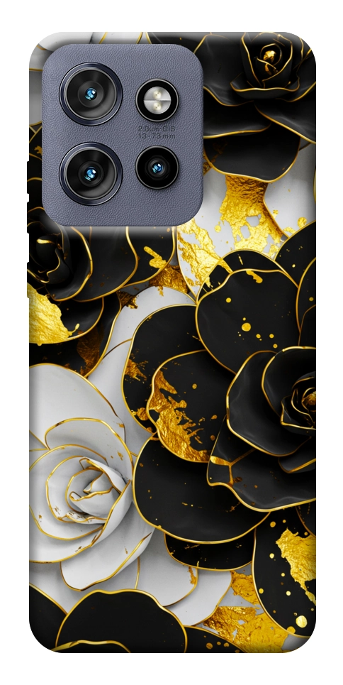 Чехол Flower black-white для Motorola Edge 60 Neo