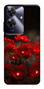 Чехол Burning flowers для Realme Note 60x