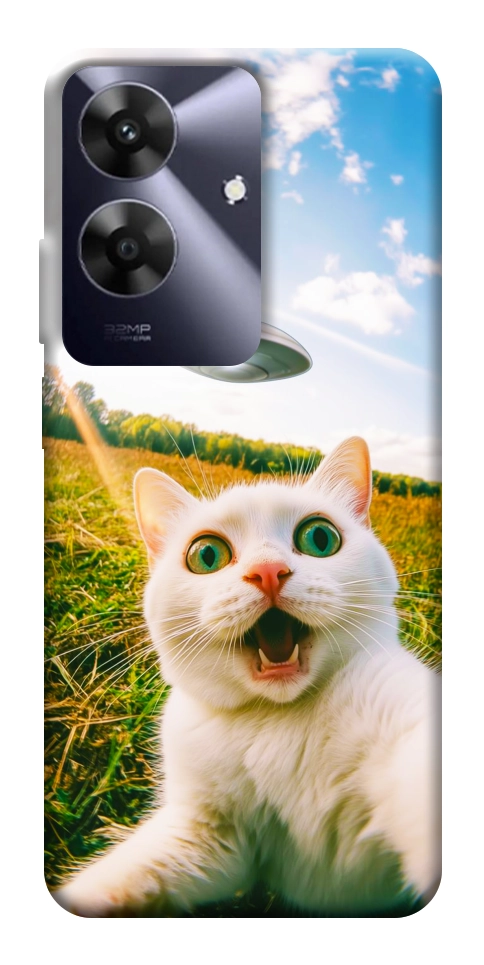 Чехол Ufo cat для Realme Note 60x
