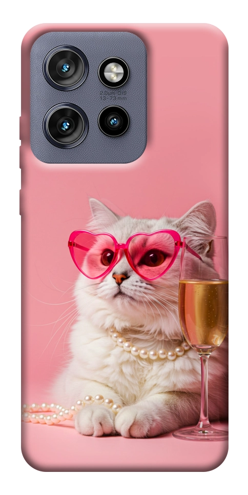 Чехол Pinky cat для Motorola Edge 60 Neo