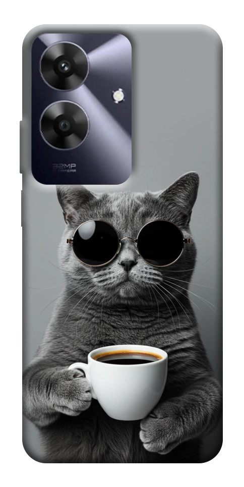 Чехол Grey cat coffee для Realme Note 60x