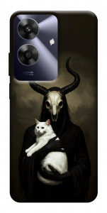 Чехол Creature with cat для Realme Note 60x