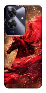 Чехол Red sparkles Horse для Realme Note 60x