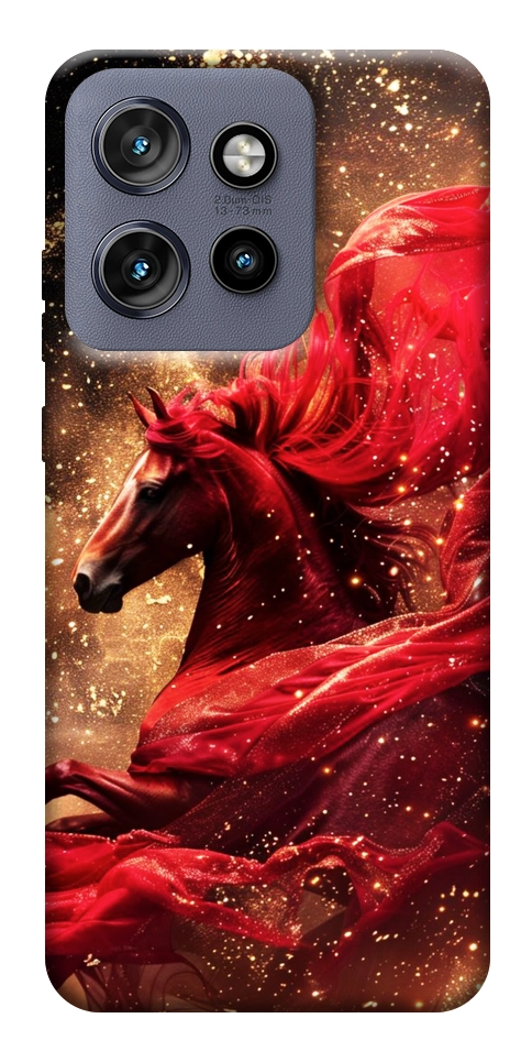 Чехол Red sparkles Horse для Motorola Edge 60 Neo