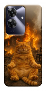 Чехол Burning cat для Realme Note 60x