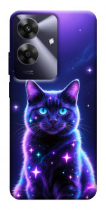 Чехол Galaxy purple cat для Realme Note 60x