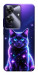 Чехол Galaxy purple cat для Realme Note 60x