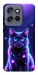Чехол Galaxy purple cat для Motorola Edge 60 Neo