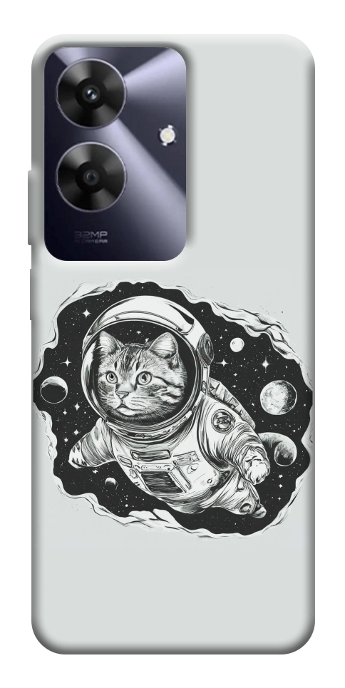 Чехол Кот космонавт для Realme Note 60x